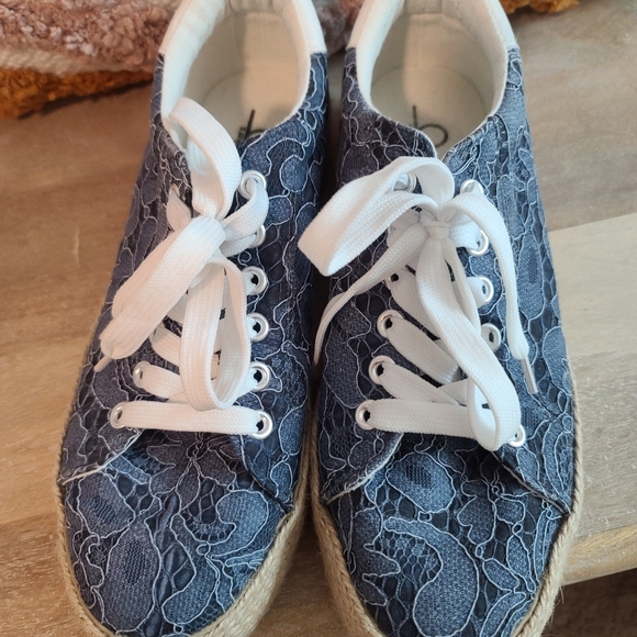 Women's blue espadrille - Picture 2 of 6